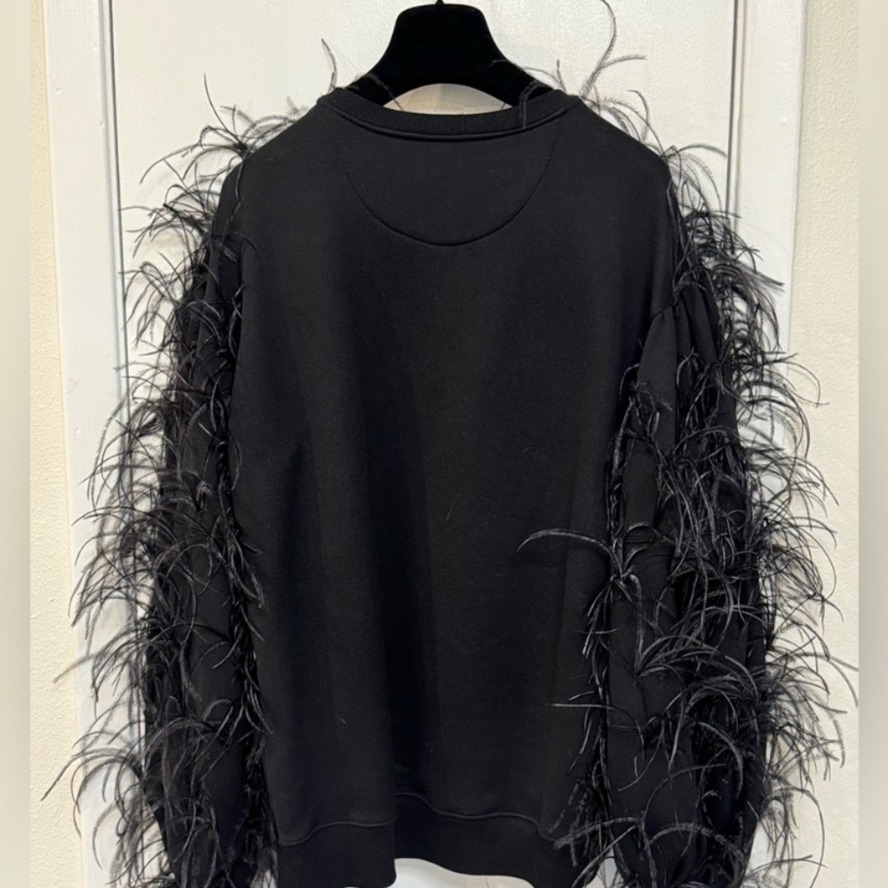 Valentino Garavani ostrich feather hoodie - Picture 5 of 10